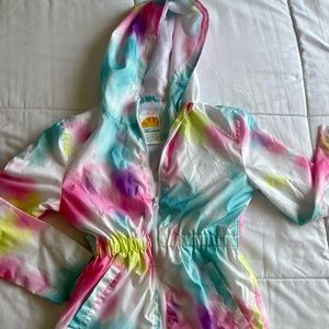 Girls rain jacket size 12 Like new